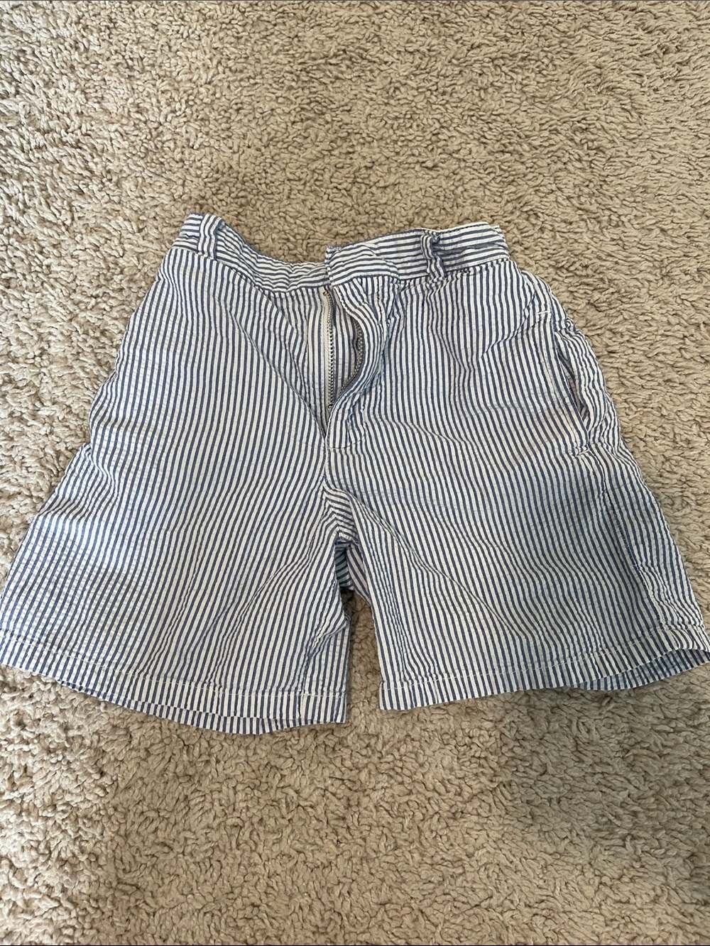 GAP Boys Blue and White Seersucker Shorts